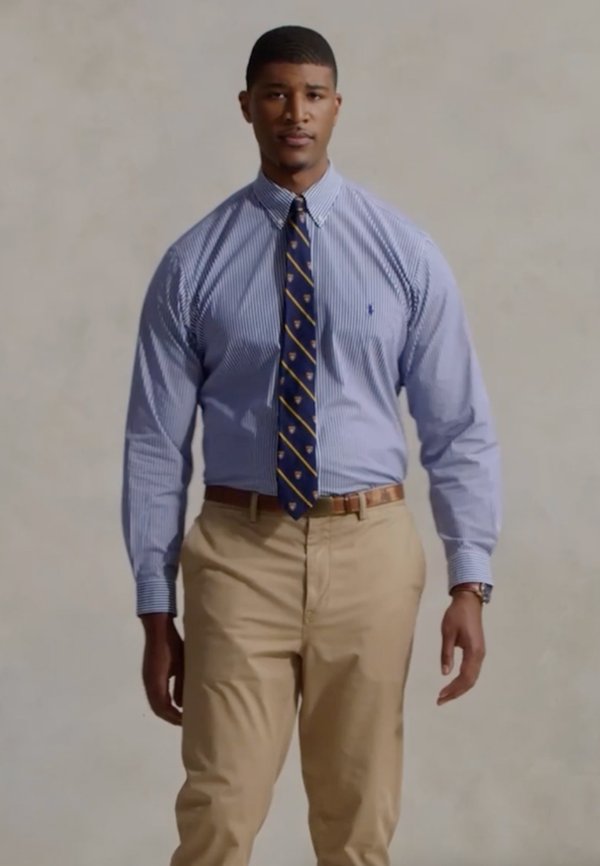 STRIPED STRETCH POPLIN SHIRT - Shirt2