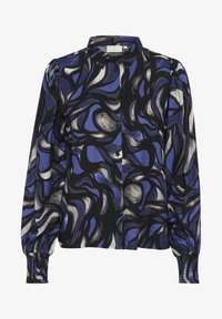 Selezionato, blue grey abrstact graphic