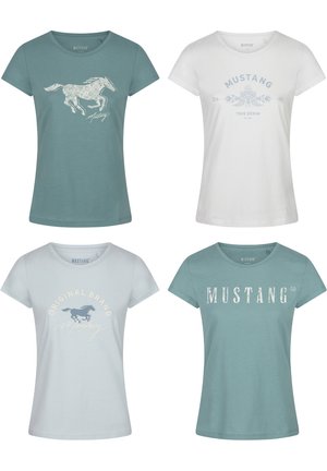 ALEXIA C LOGO 4ER PACK - T-shirt print - green