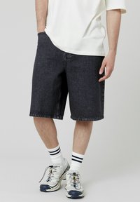 BZB BERMUDA - Short en jean - noir