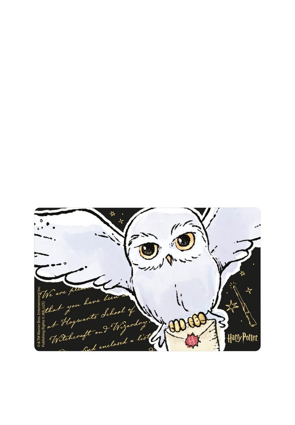 HARRY POTTER HEDWIG EULE MIT TRENNWAND – Brotdose – schwarz