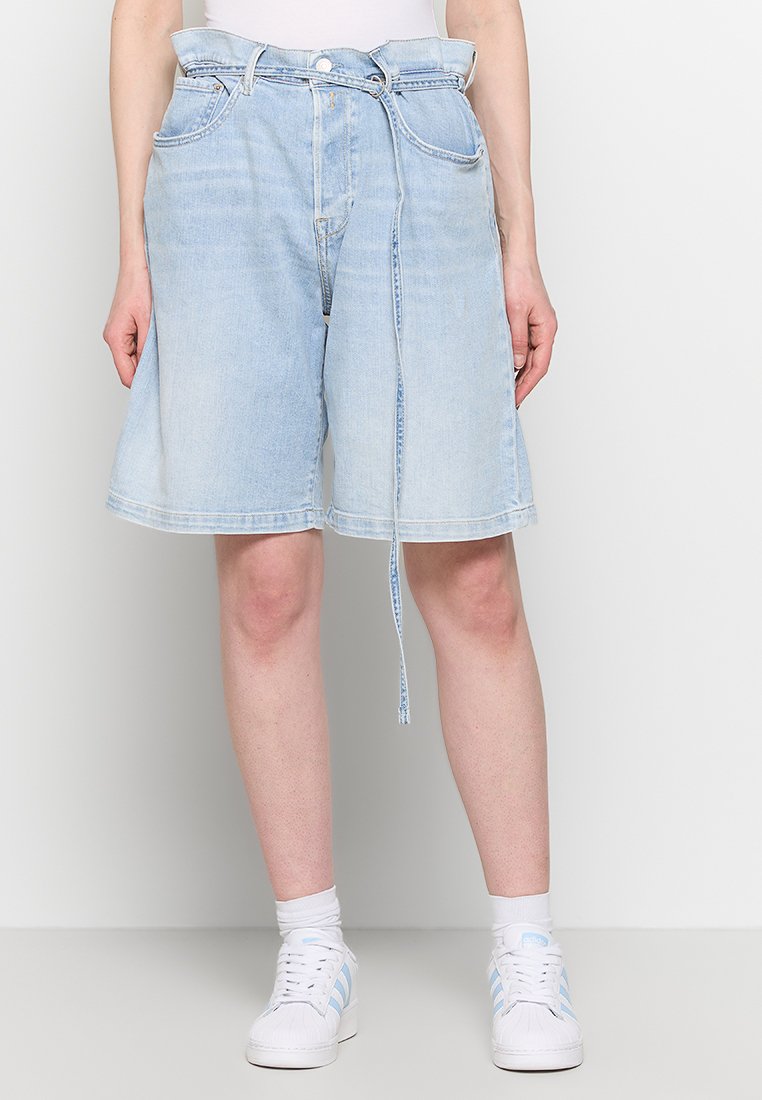 Replay Jeansshort lichtblauw