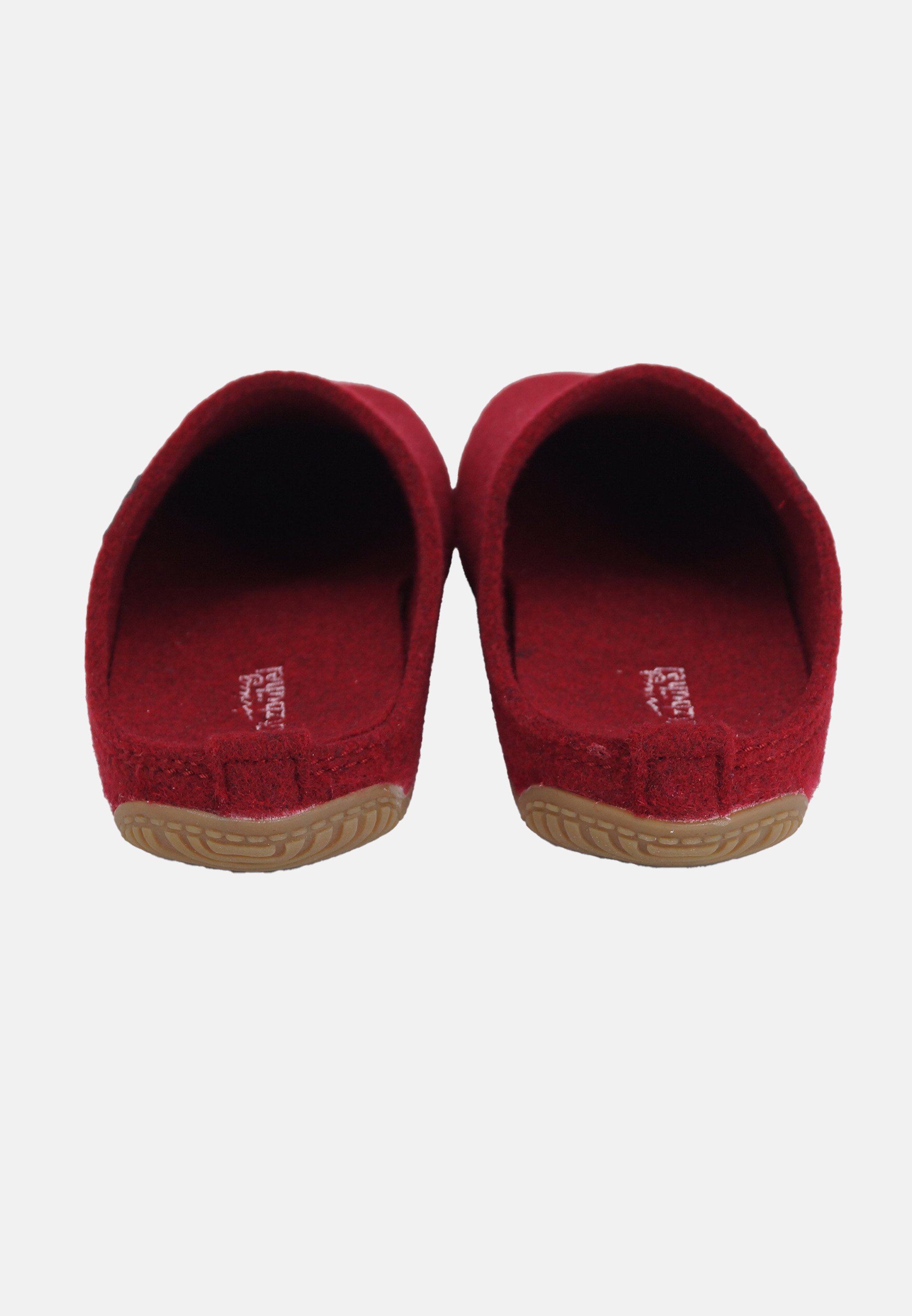 Pantofole In Lana Vergine Follata Living Kitzbühel, Con Suola In Pelle D'agnello E Gomma Naturale, Unisex