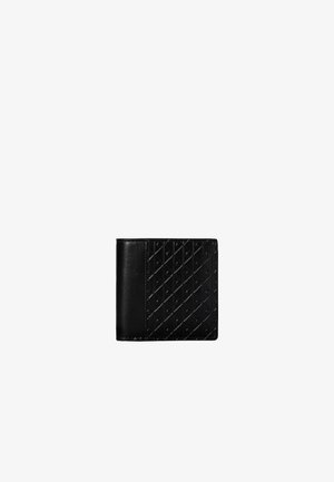 Calvin Klein, CALVIN KLEIN ALLOVER EMBLEM LOGO TRIFOLD WALLET WITH COIN POUCH - Portafoglio - black