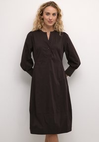 Culture CUANTOINETT 3/4 SLEEVE DRESS - Abito a camicia - demitasse
