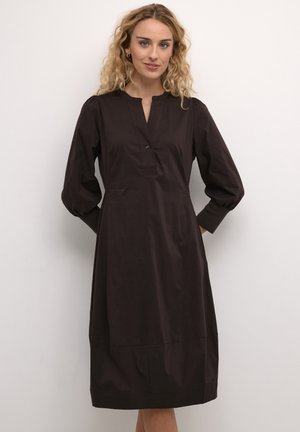 Culture CUANTOINETT 3/4 SLEEVE DRESS - Abito a camicia - demitasse