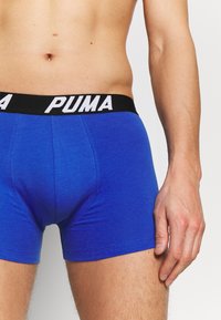 Puma SPACEDYE STRIPE BOXER 2 PACK - Trunks - blue/orange
