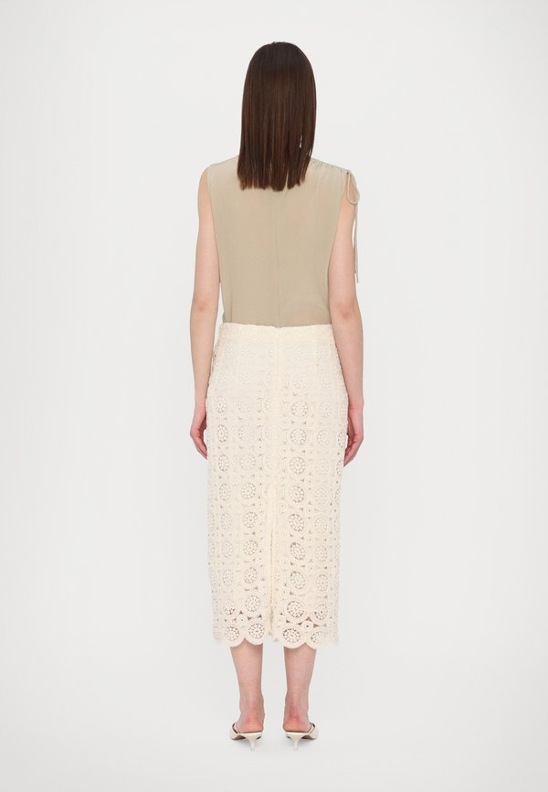 ASSO - Pencil skirt - bianco2