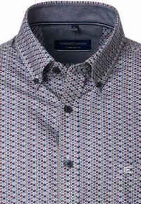 Heren overhemd met knopen, voorzien van een klein, multicolor geometrisch patroon en een button-down kraag, gemarkeerde maat groot 41/42, comfort fit.