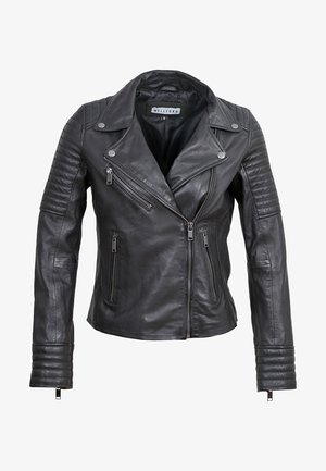 Le Temps Des Cerises Leren jas - black