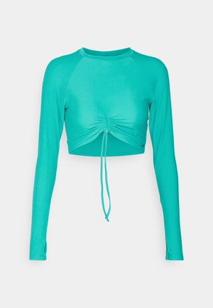 We Are We Wear PHOEBE TIE FRONT - Gornji dio bikinija - aquatic blue