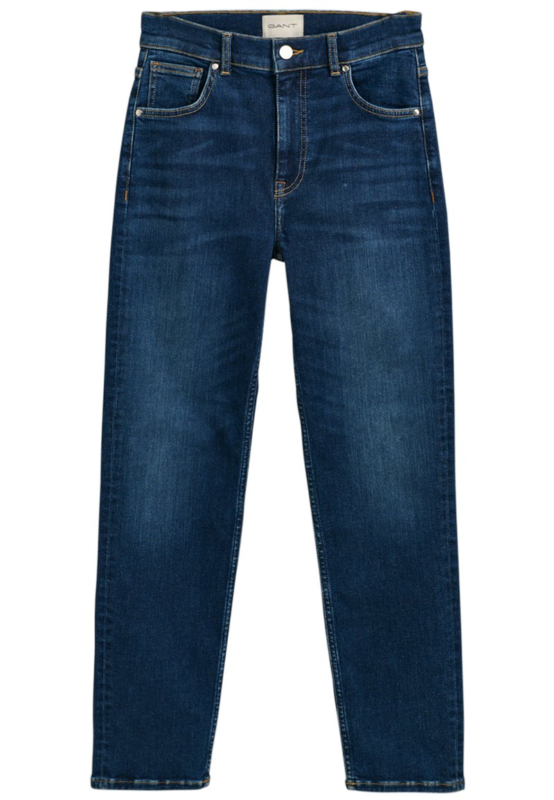 GANT - VERKÜRZTE - Jeans slim fit - dark blue broken in, Förstora