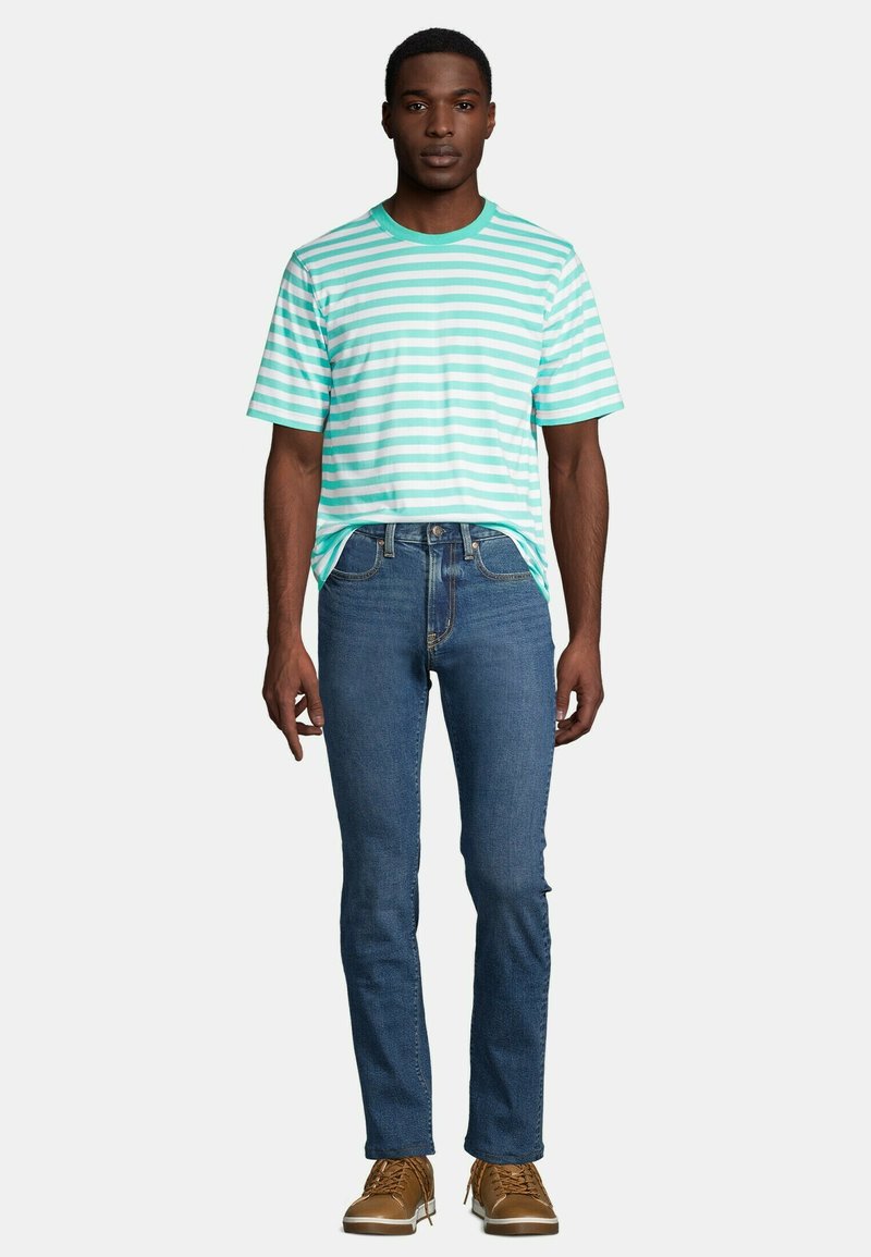 LANDS' END TShirt print aqua mint stripe/neongrün Zalando.ch