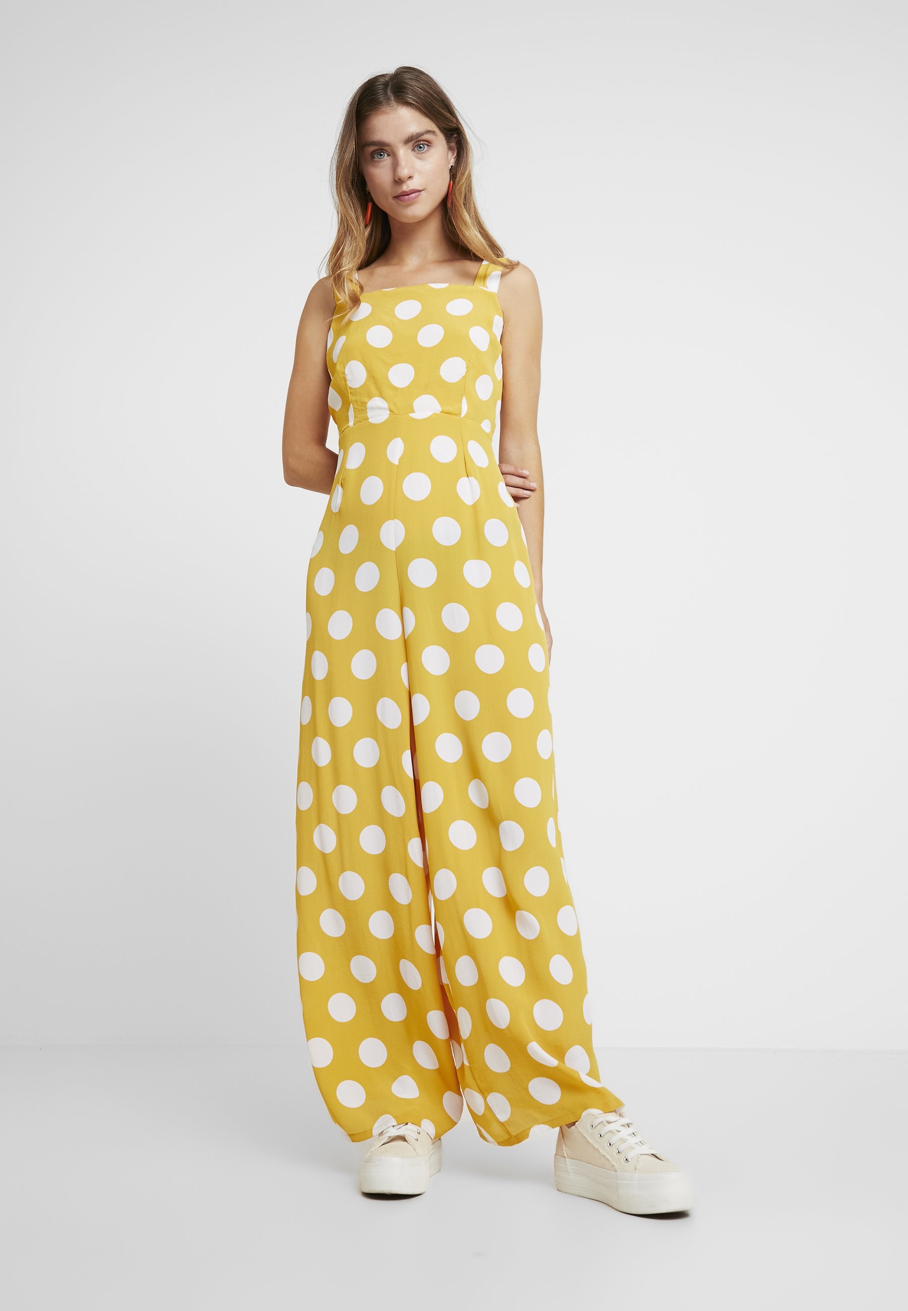 yellow petite jumpsuit