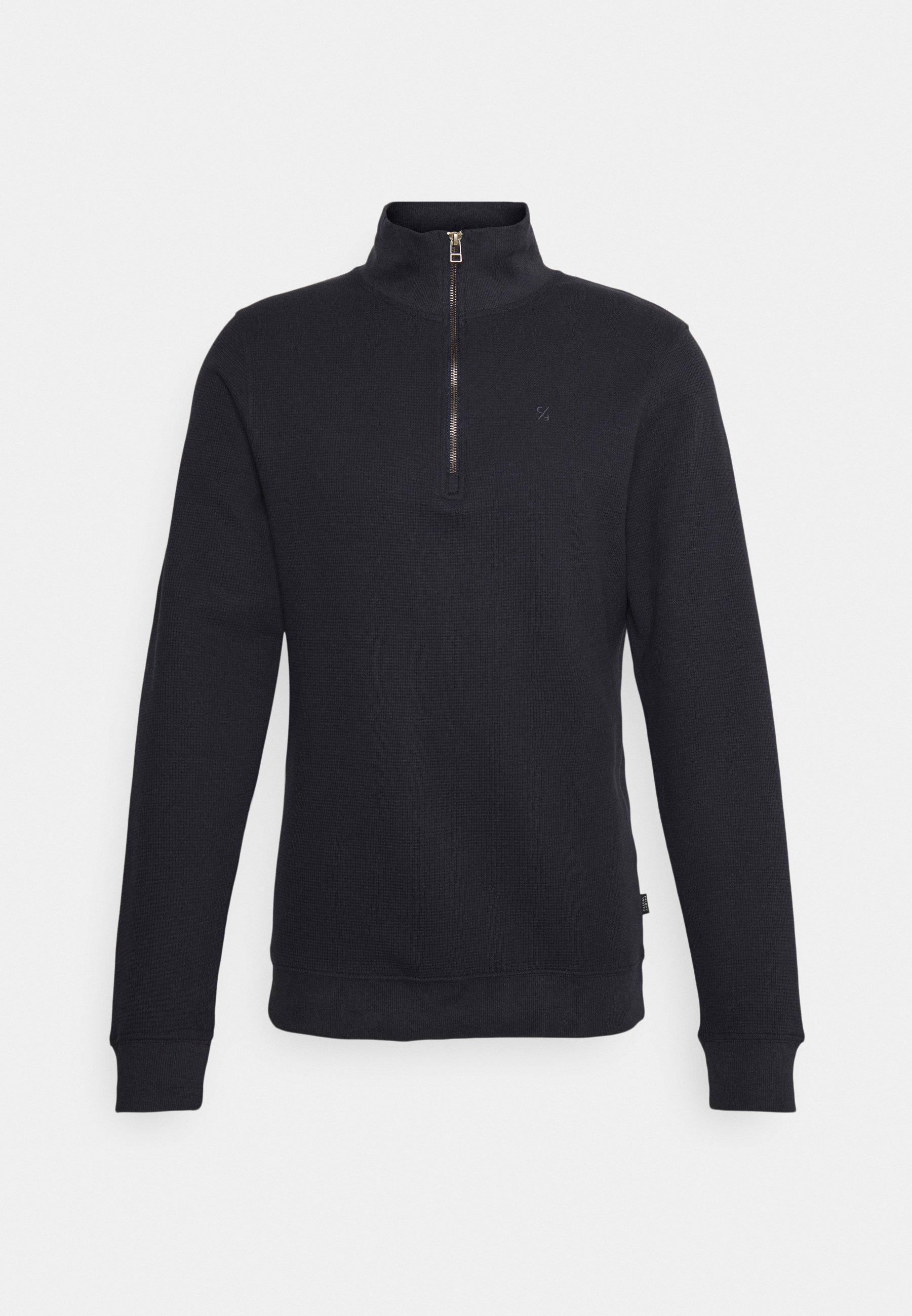 [FALLETT]★WAFFLE HALF SWEATSHIRT Casual Friday CFSEBASTIAN WAFFLE HALFZIP SWEATSHIR - Sweter