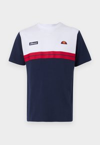 MACCHIO TEE - Camiseta estampada - white/navy