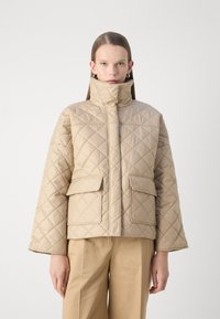 GANT QUILTED JACKET - Ελαφρύ μπουφάν - dark khaki