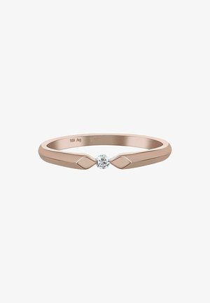 MIT ZIRKONIA - Ring - rot