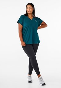 Active by Zizzi TRAININGS - Základné tričko - deep teal