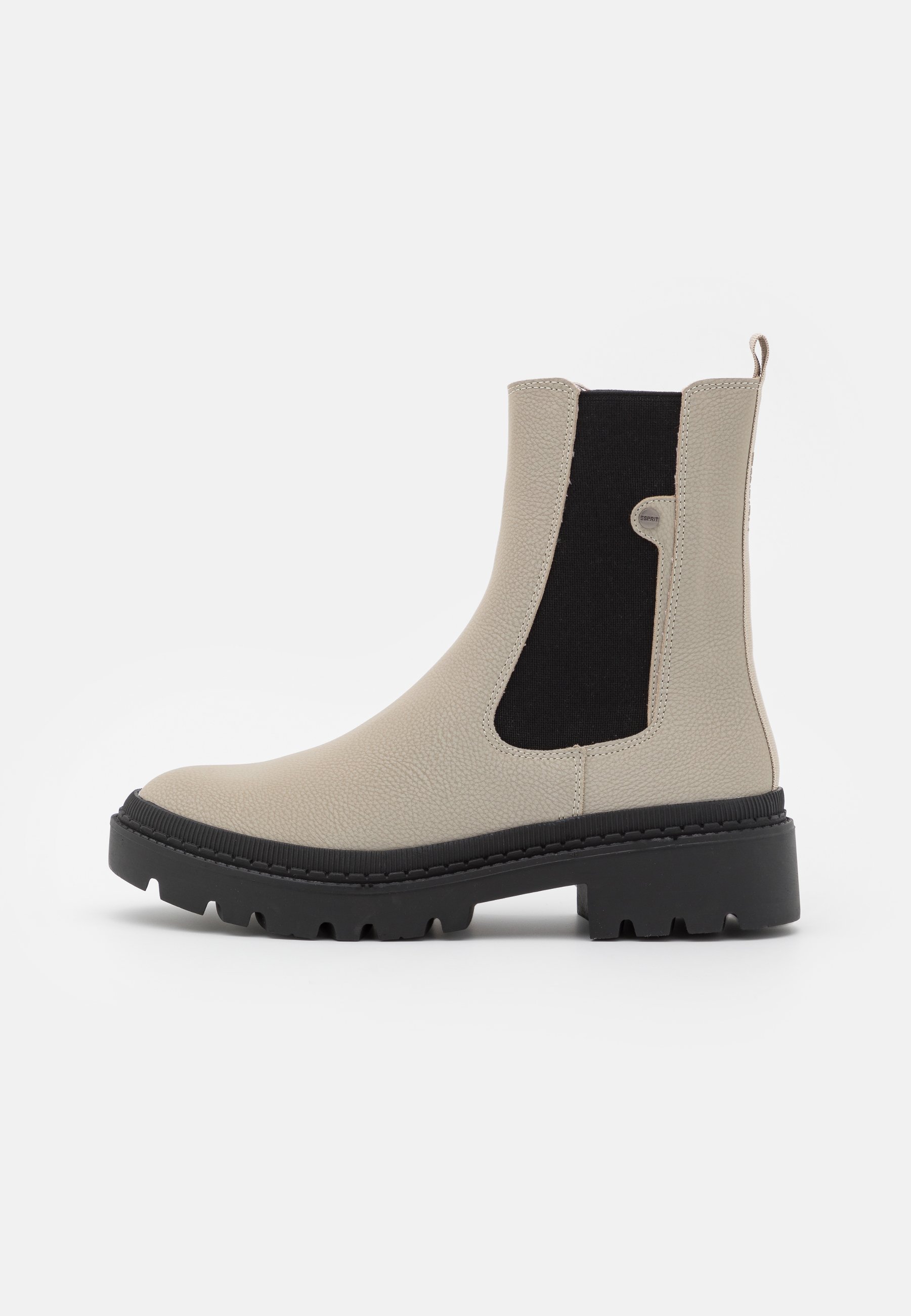 Esprit BOOTIE - Enkellaarsjes met plateauzool - grey/Grijs - Zalando.nl
