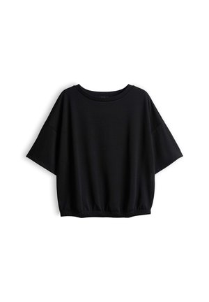 OPUS, RELAXED O-SHAPE - T-shirt basic - black