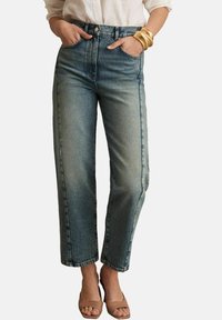 Reiss BARREL LEG SEAM  - Sirgete säärtega teksad - mid blue