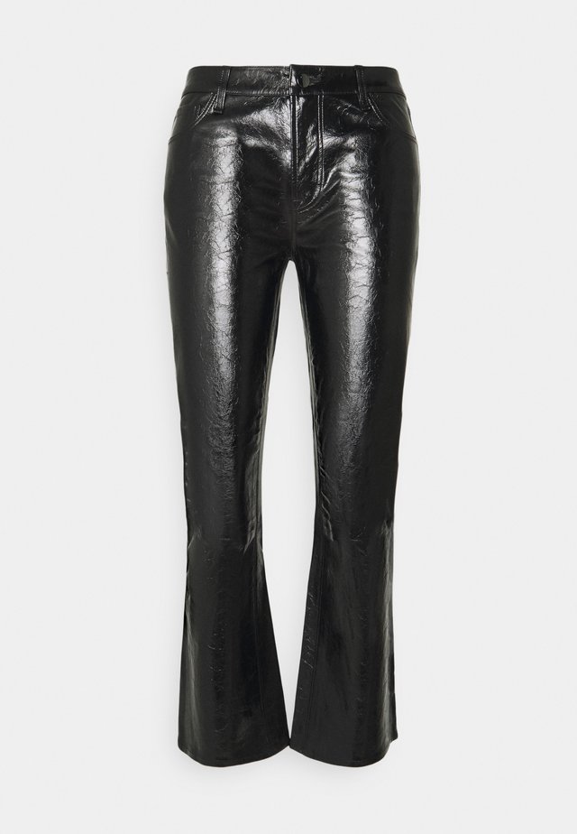 FRANKY HIGH RISE CROP - Jeans bootcut - patent black