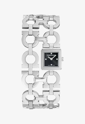 FERRAGAMO, DOUBLE GANCINI CATWALK - Karóra - silver tone