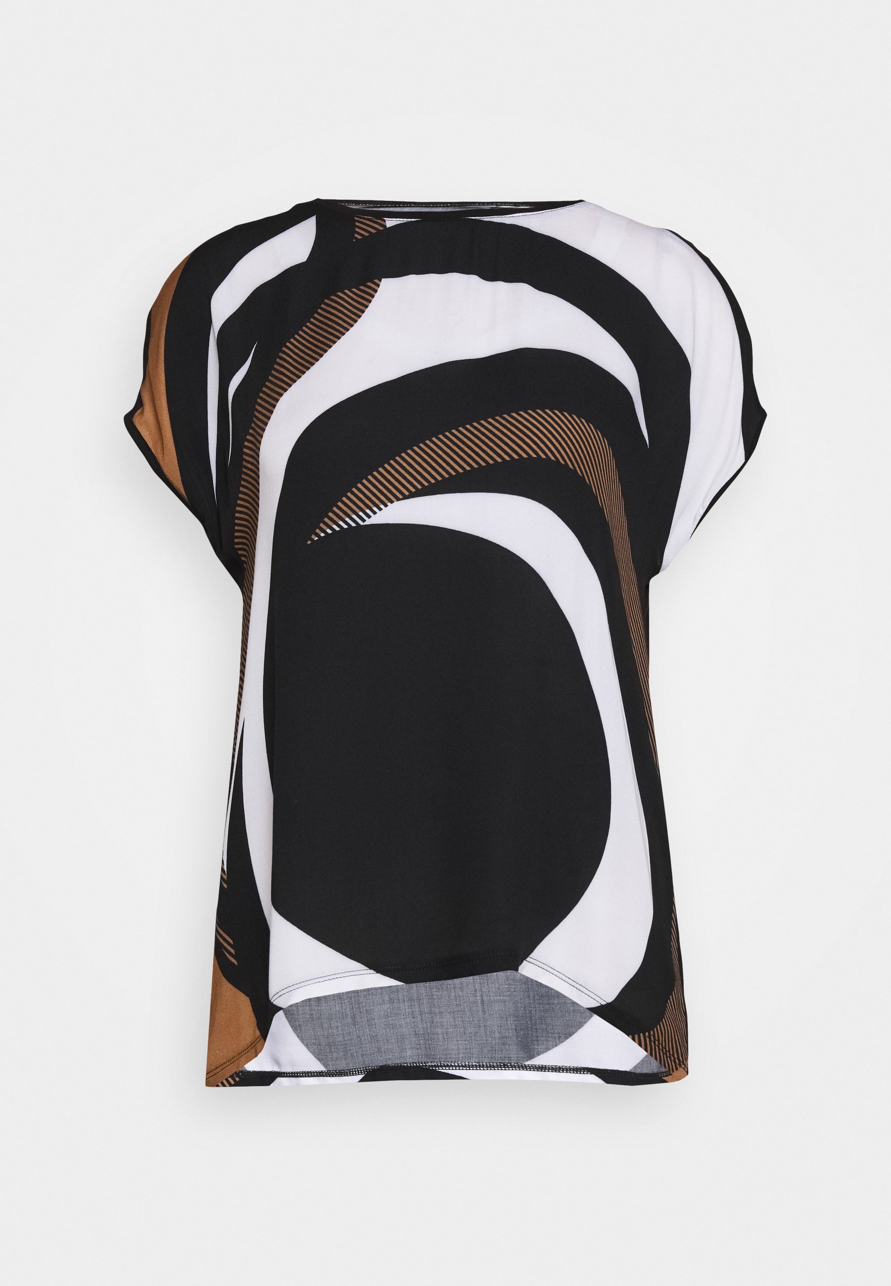 Betty & Co MASSTAB Bluser blackcream Zalando.no Betty & Co MASSTAB - T-shirts med print - cream/black
