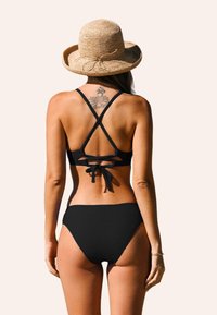 Cupshe SET WITH CONTRAST PIPING  TWO PIECE  - Bikini - solid black