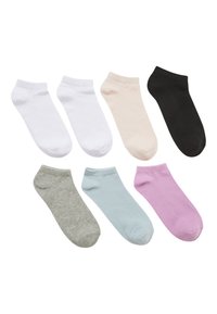 Terranova 7 PACK - Calze - 1x Black, 1x Pink, 2x Whit, 1x Grey, 1x Beige, 1x Light blue