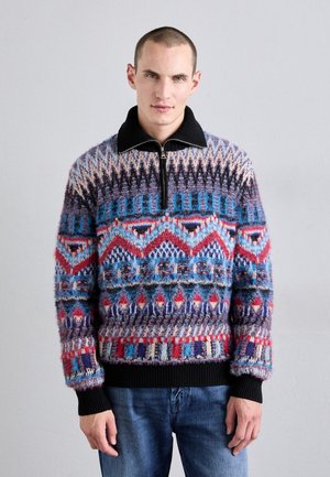 Missoni ROLL NECK  - Džemper - blue/black