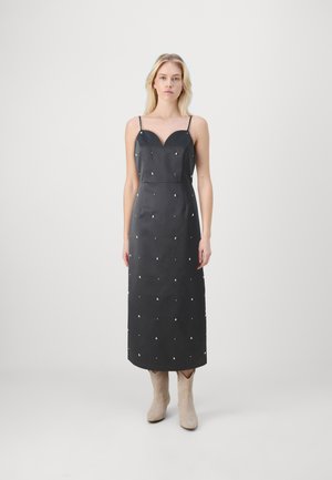 SLFHARPER MIDI STRAP DRESS - Vestido de cóctel - black