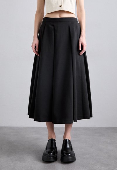 Theory IRREG - Faltenrock - black