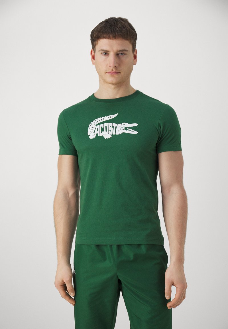 Lacoste Sport TShirt print green/white/grün Zalando.de
