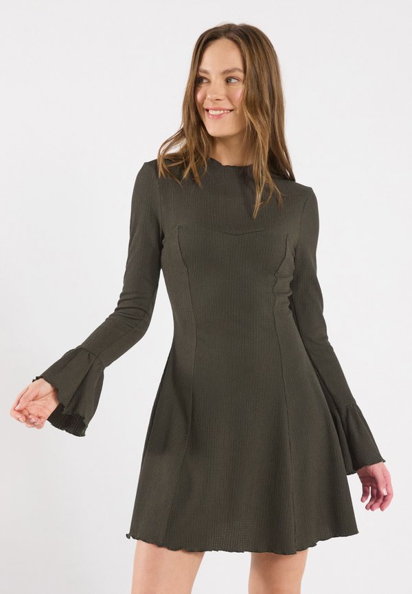 Jersey dress - khaki