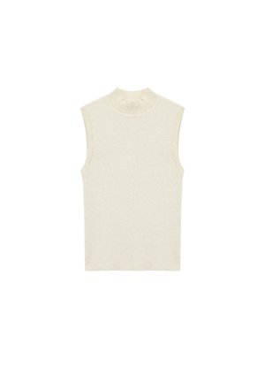 GLEAMY SLEEVELESS  - Linne - beige