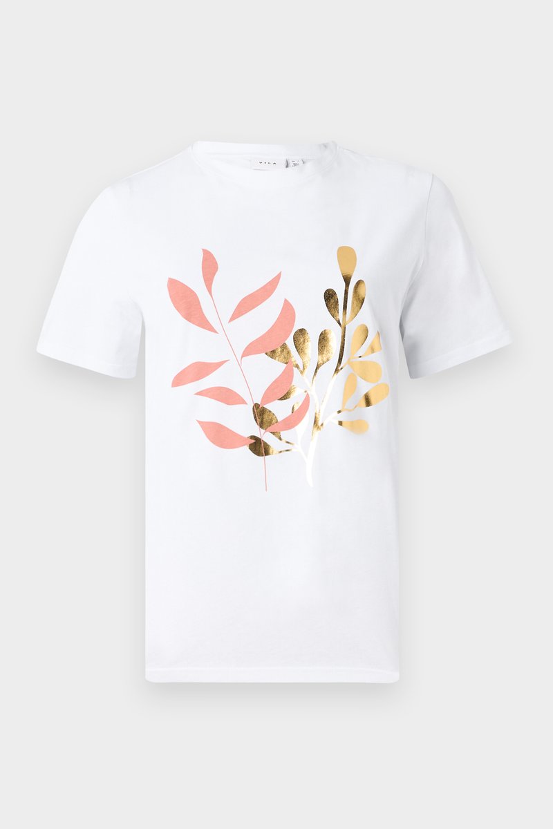 Vila T-shirt print wit Vila T-shirt print wit