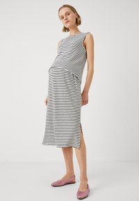 MAMALICIOUS MLGABRIELA MIDI SKIRT  - Ozko oprijeto krilo - snow white/black
