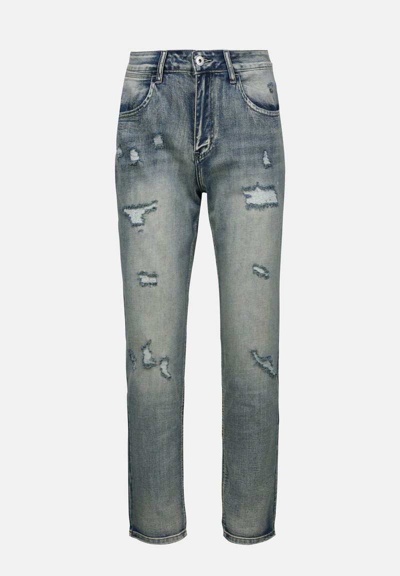 Pier One Slim fit jeans blauw denim/bluedenim