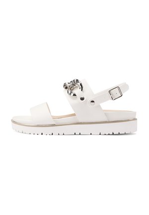 Queen Helena, Y6008 - Sandali con zeppa - bianco