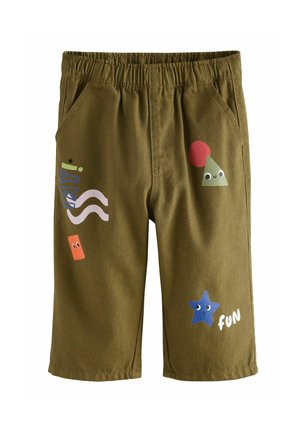 REGULAR FIT -  PULL ON WIDE  - Auduma bikses - green shapes