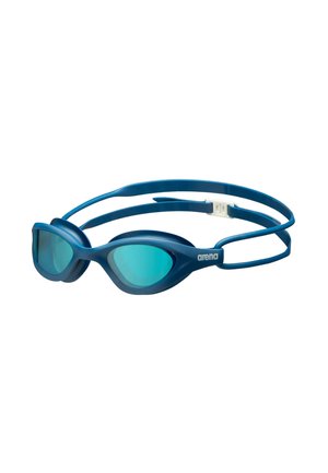 Gafas de natación de la marca Blue Arena con doble correa y lentes tintadas para protección ocular en actividades acuáticas.