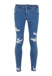 2Y Studios CROPPED SKINNY FIT - Blugi skinny fit - blue