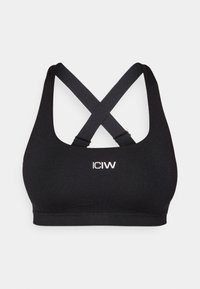 ICANIWILL SMOOTH SEAMLESS BRA - Sports-BH-er med lett støtte - black