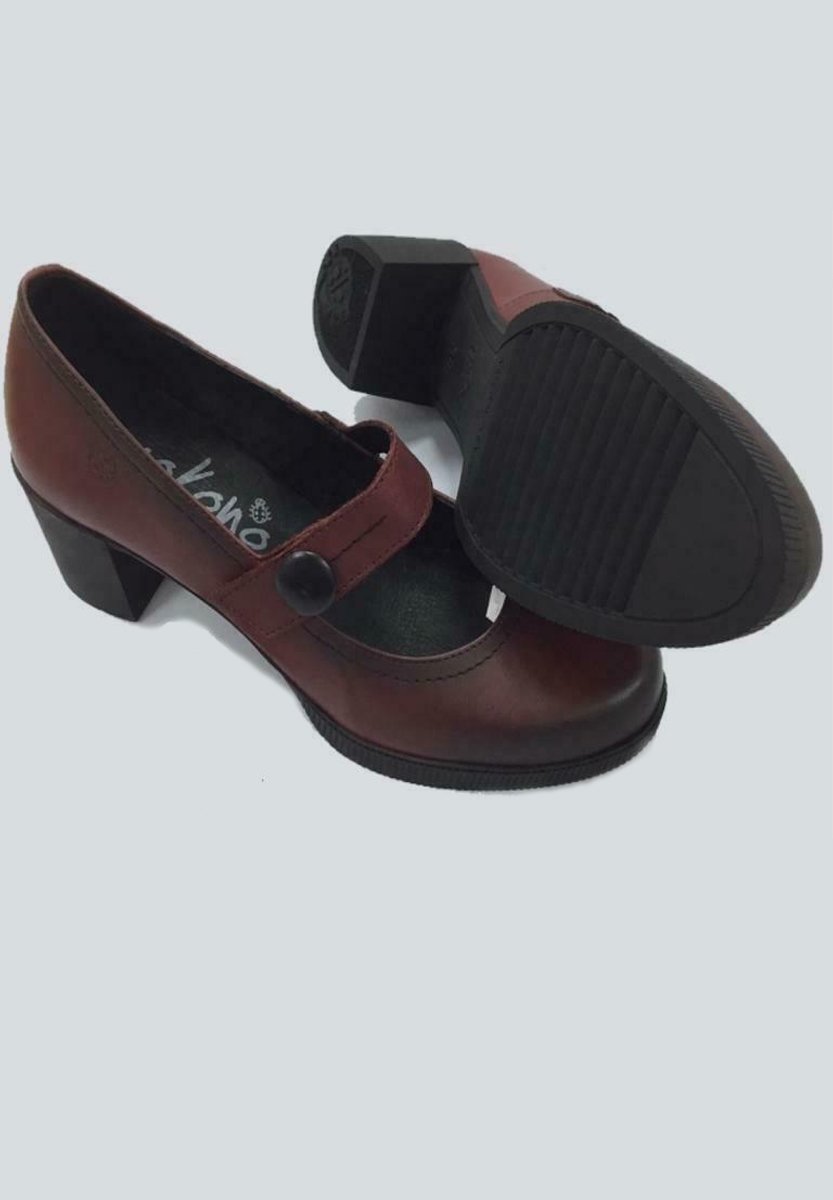 Yokono MARTE BURDEOS - Bailarinas con hebilla - dark red, black/rojo oscuro  - Zalando.es