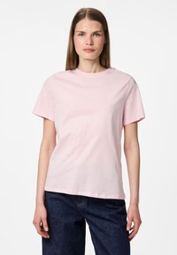 Pieces PCRIA SOLID TEE - T-paita - pink-a-boo