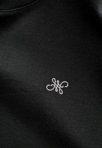 Next HEAVYWEIGHT - REGULAR FIT - T-shirts basic - black embroidery logo
