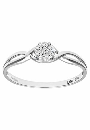 DIAMANT L'ÉTERNEL 9CT 10PTS DIAMOND FANCY CLUSTER- EU SIZE - Anello - silver coloured