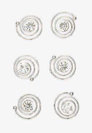 Celebride CURLIES WITH STONES 6 PACK - Haar-Styling-Accessoires - silver coloured